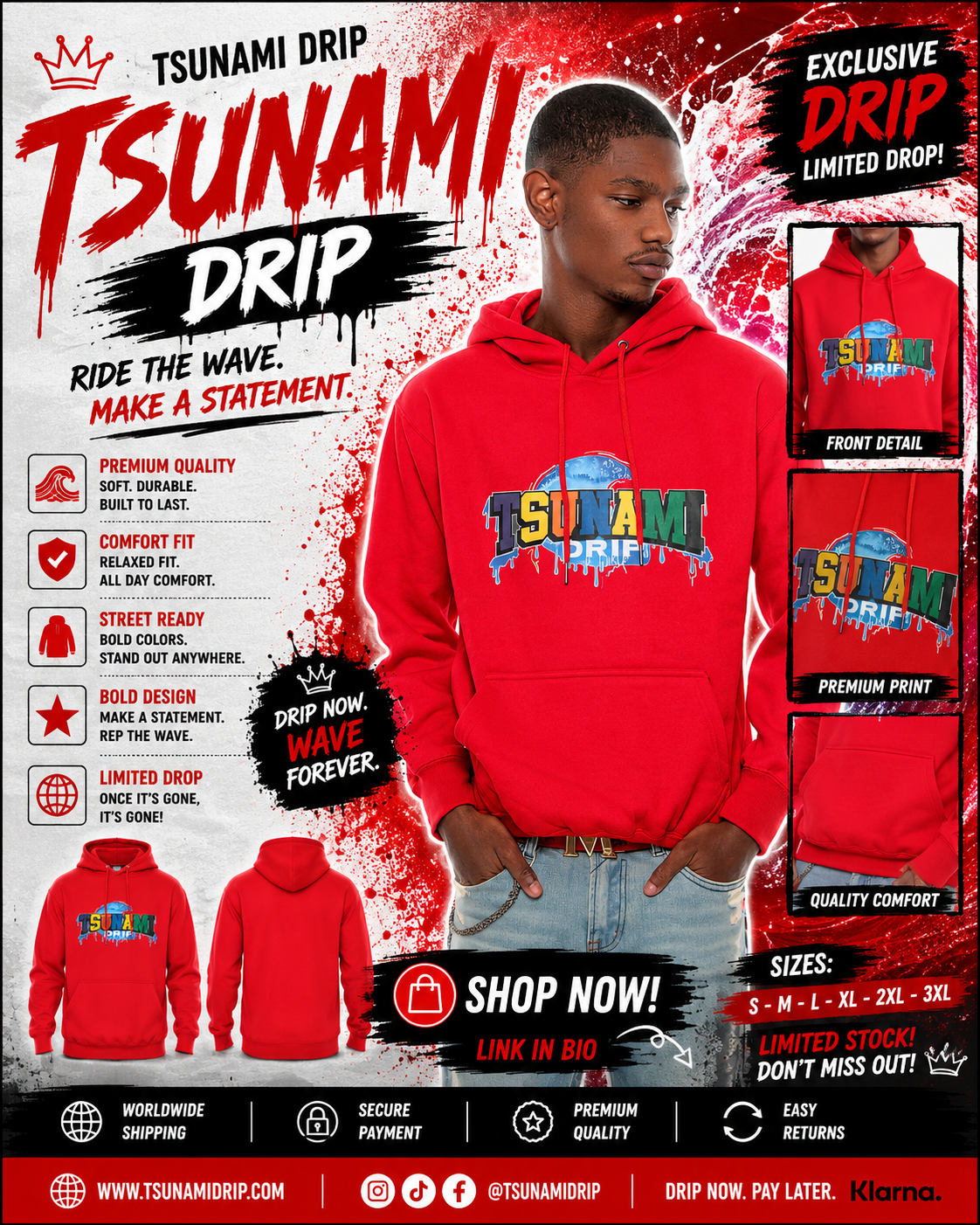 TSUNAMI DRIP HOODIES