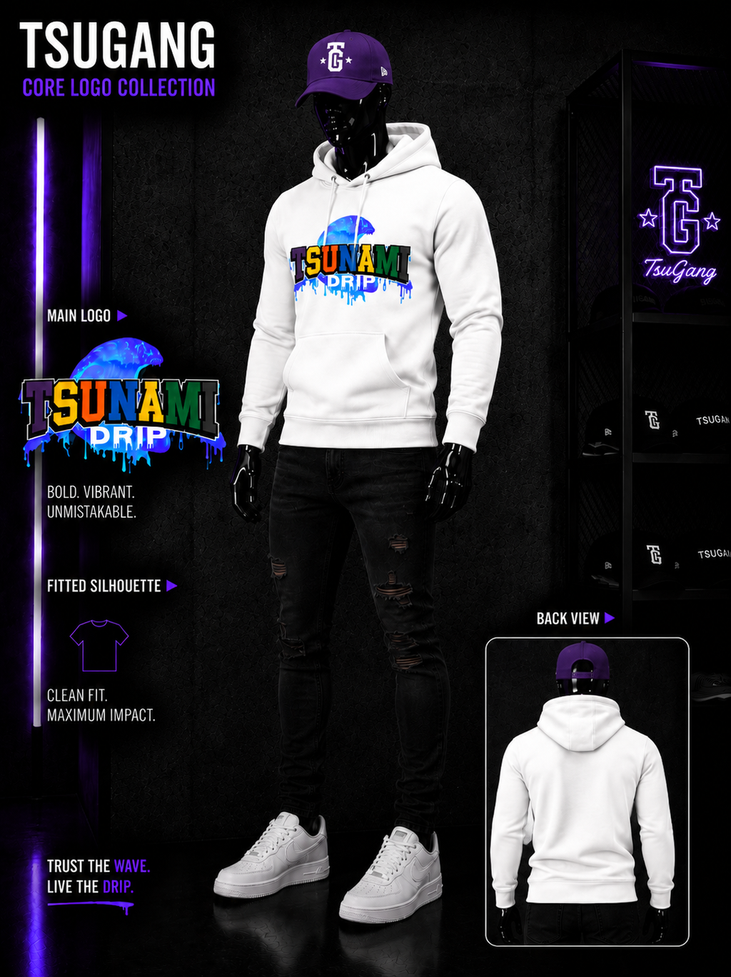 Original Tsunami Drip Hoodies