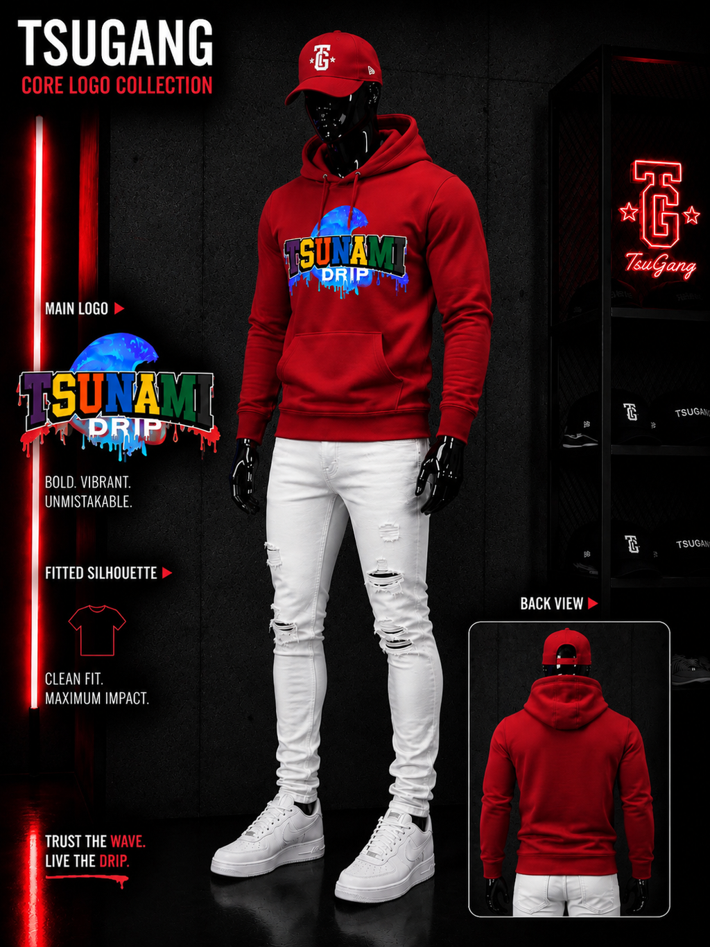 Original Tsunami Drip Hoodies