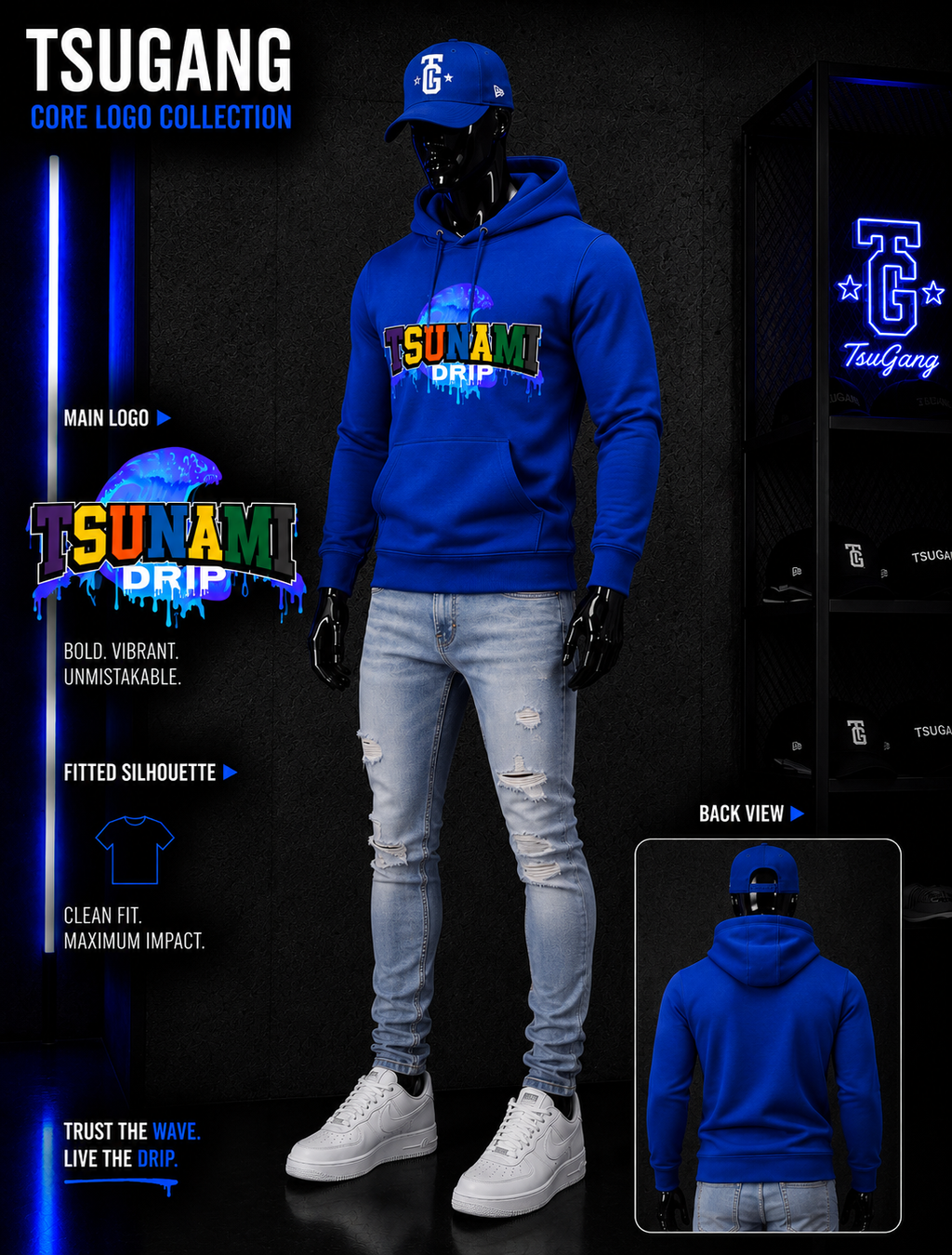 Original Tsunami Drip Hoodies
